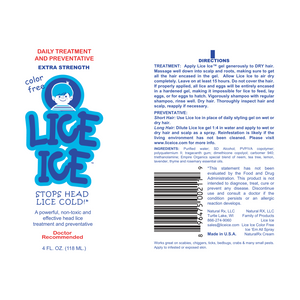 Lice Ice (8oz) Extra Strength Head Lice Treatment  | Safe & Non-Toxic Gel for Kids and Adults | Doctor Recommended - Made in USA